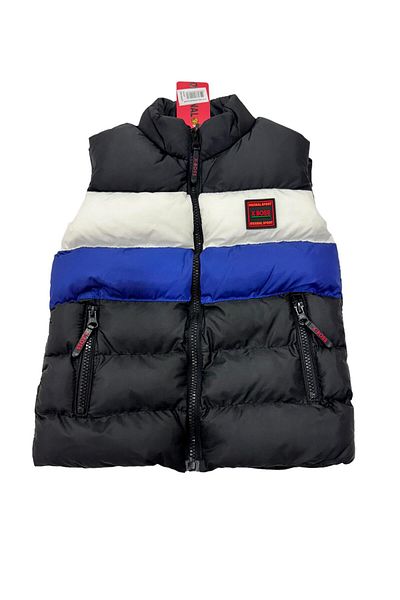 Esterella Colorful Cutting Model Inflatable Vest for Boy - Stand Collar