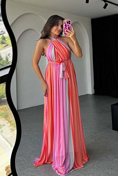 xoxo store Emerald Original Colorful Backless Dress