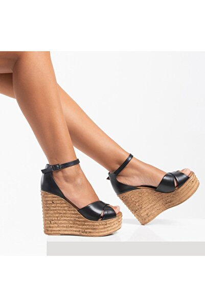 ERNİLA Σανδάλια Wedge Heel από γνήσιο δέρμα