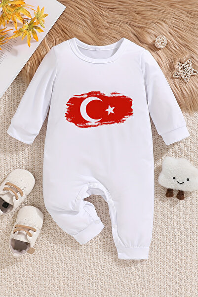 ADABEBEK Ayyıldız 10080 Model Printed Jumpsuit