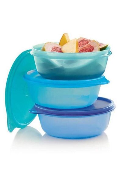 Tupperware حاوية تخزين Şekerpare 600 مل، مجموعة من 3