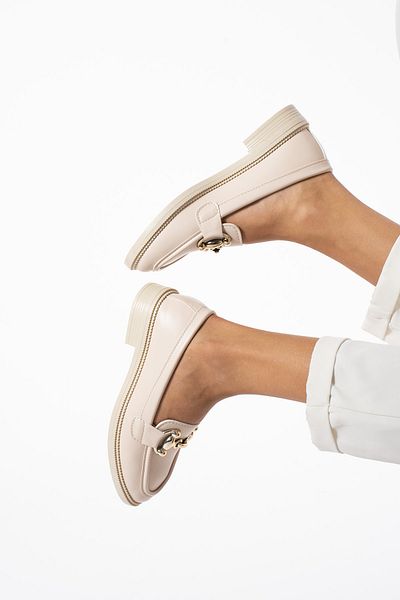 Neva'nın Butiği Γυναικείο Casual Loafer - Λεπτή σόλα, Παπούτσια Princess Buckle