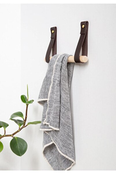 Bundera Leather Kitchen And Home Organizer Hanger Multi-Purpose Rail Hanger T...