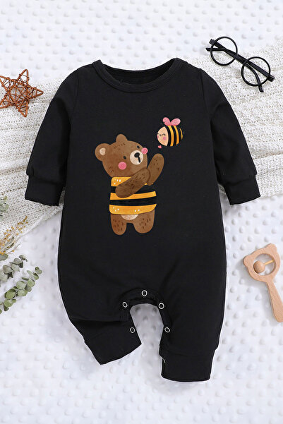 ADABEBEK Honey Bee Patterned Baby Rompers - 20491