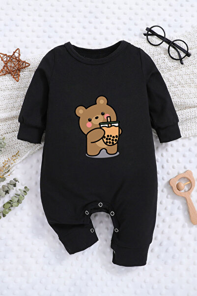 ADABEBEK Teddy Bear Printed Cute Cookie Jumpsuit - 22008
