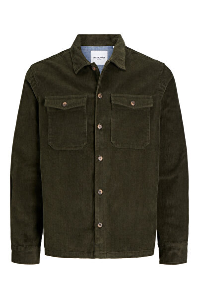 Jack & Jones JJEEDDIE CORDUROY OVERSHIRT LS SN Rosin