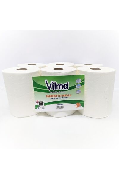 Vilma Sensörlü Makina Havlusu Ekonomik 21 Cm 6'lı (2,5 KG.)