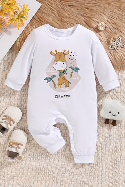 ADABEBEK Graffe Style Exotic Printed Baby Jumpsuit - 22041