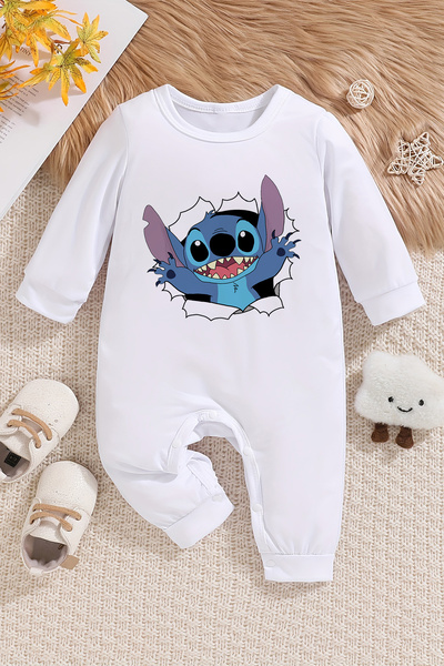 ADABEBEK Monster Baby Jumpsuit - Printed Style, Model 20463