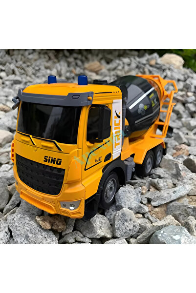 Apexma 2.4GHz Uzaktan Kumandalı 1:12 Ölçek Işıklı ve Sesli Mikser - Oyuncak Şarjlı Mikser İnşaat Aracı