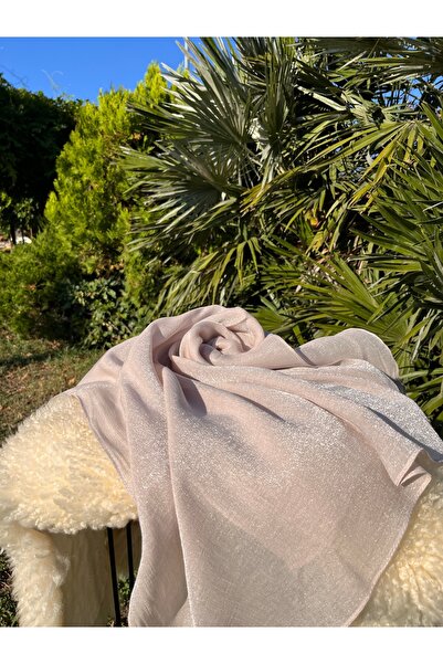 ahhu Parlak Saten Tanya Janjan Tesettür Abiyelik Şal