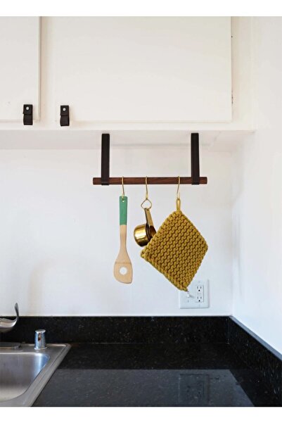 Bundera Deri Eşya Ve Kıyafet Tavan Askısı Duvar Rayı Çok Amaçlı Düzenleyici 40 cm Askı