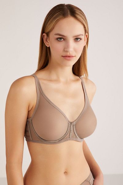 Kom Recovery Wire and Underwire Mell Transparent Bra