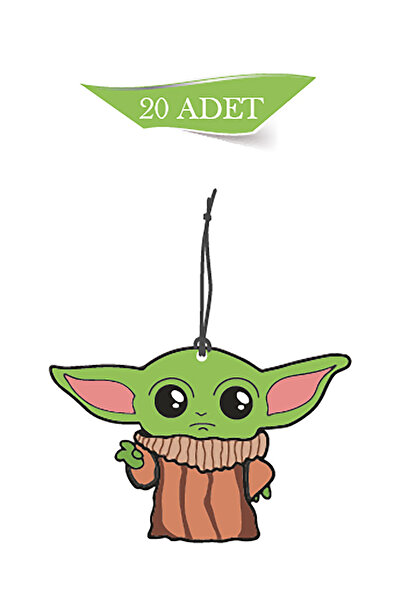 1001MODEL ستاروارز يودا منقوشة - مجموعة من 20 عطرًا وإكسسوارات سيارات