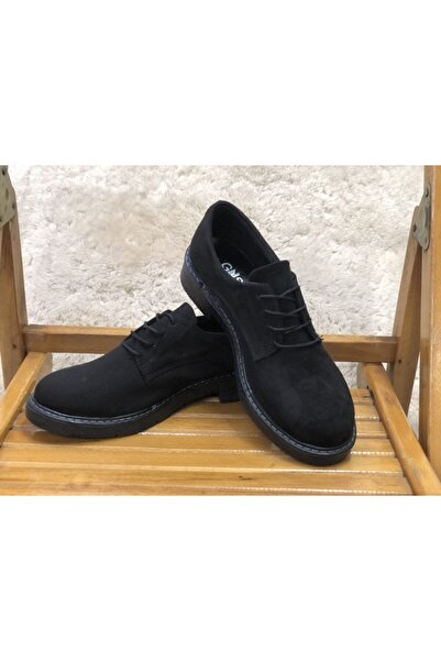 KAFKASLAR AYAKKABI Unisex Stringed Non-Slip Sole Suede Classic Model Oxford Shoes