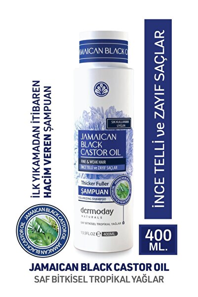 Dermoday Jamaican Black Castor Oil Şampuan 400 ml