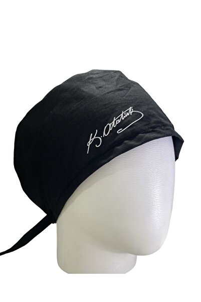 favori bonem Atatürk Imzalı Siyah Doktor Bonesi Hemşire Bonesi Aşçı Bonesi Ce...