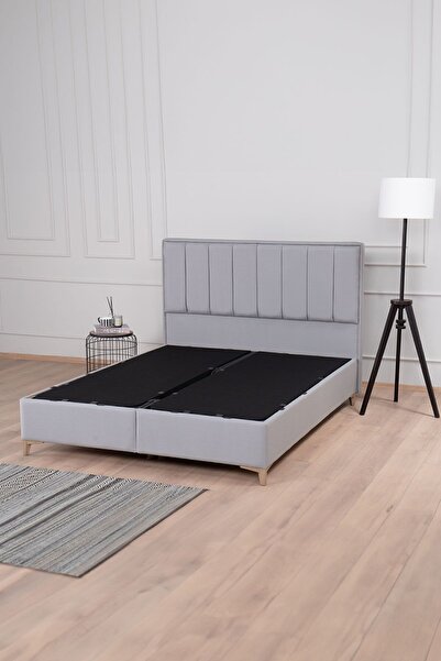 Kilim Mobilya Gold Therapy Sandıklı Baza Başlık Seti Gri(YATAK DAHİL DEĞİLDİR)