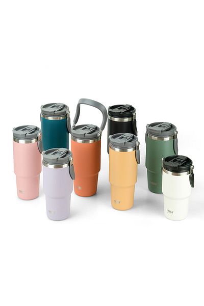 Tyeso Dailyneed 900ml Blue Vacuum Stainless Steel Thermos - Two Layers