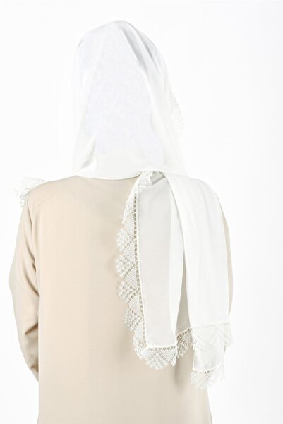 kanaviçe Σάλι Προσευχής Κέντημα Λευκό B034