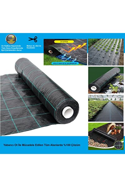 PLT FİLE 5 metre x 100 metre Taban Örtüsü, Yer Örtüsü, Ot Engelleme Örtüsü, T...