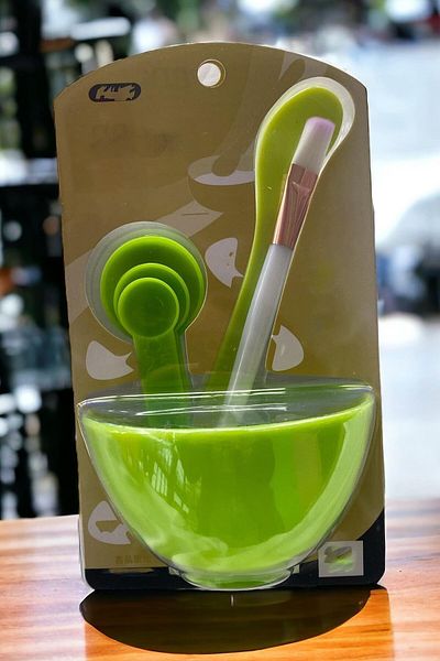 TAKIŞTIR Green Color Face Mask Mixing Bowl (Small Size)