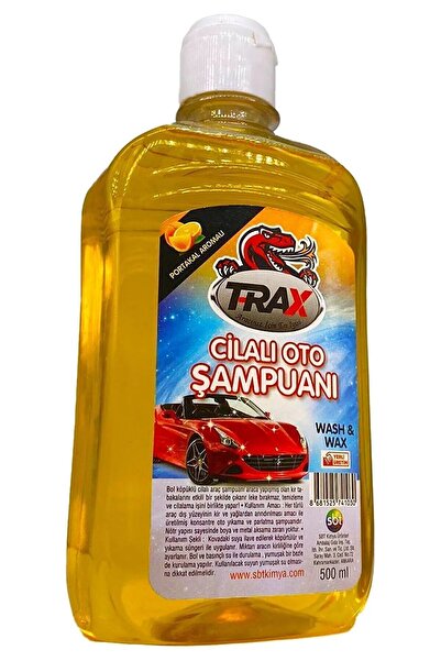 Genel Markalar Trax Cilalı Oto Şampuanı Portakal Parfumlu Etkili Temizlik Süp...