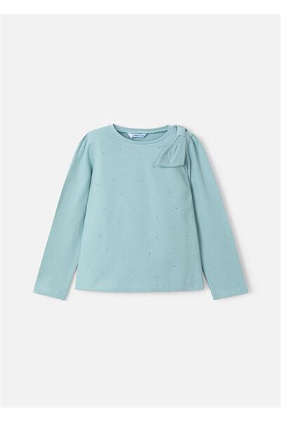 MAYORAL Μακρυμάνικο μπλουζάκι για κορίτσια Mint Green - 4064