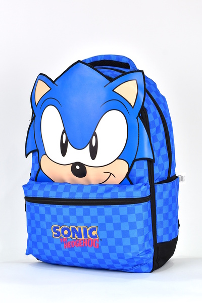 Sonic Erkek Çocuk Çok Gözlü Okul Sırt Çantası Mavi 2556