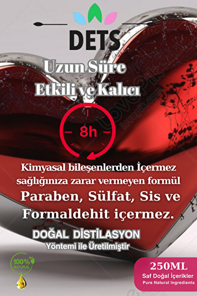 Dets Afrodizyak Oda ve Çamaşır Spreyi 250ml | Doğal Etkileyici Koku ile Romantik Çekici Atmosfer
