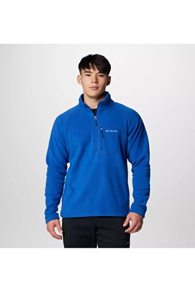 Columbia Fast Trek III Yarım Fermuarlı Erkek Polar İndigo Mavi XM6410-434