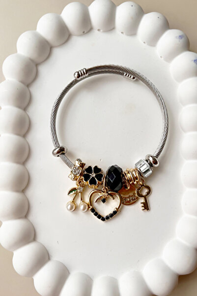 Fubena 8037 Cherry - Steel Bracelet with Key Dangle