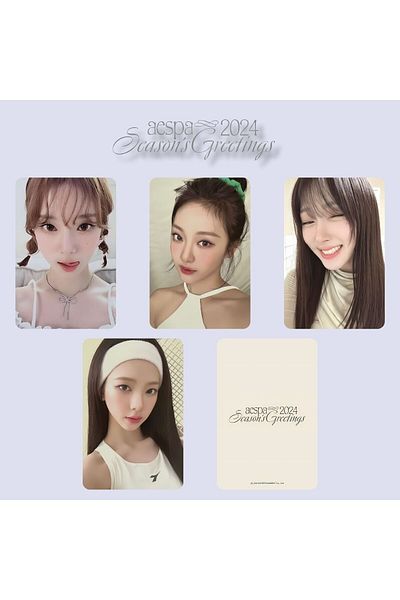 Kpop Dünyasi AESPA '' 2024 Season's Greetings '' Photocards Set - B