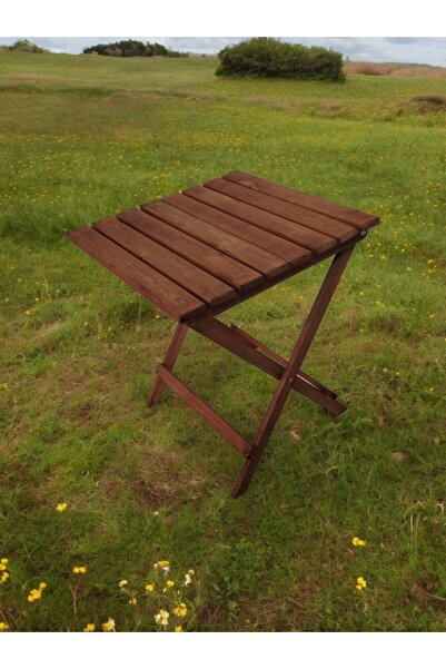 Genel Markalar Ahşap Bahçe Masası Katlanır Balkon Masası Piknik Masası Kamp M...