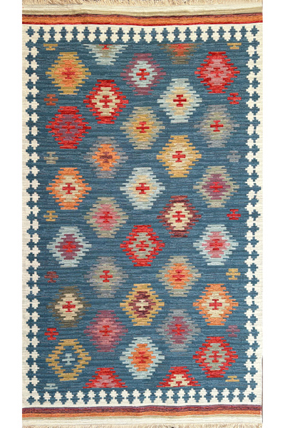 Eko Halı EKO HALI NOMAD NMD04 NAVY Pamuk İle Üretilen Çift Taraflı Kullanıma ...