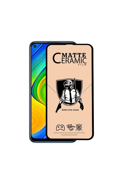ZETT Xiaomi Redmi Note 9 Uyumlu MAT Seramik Nano Kırılmaz Ekran Koruyucu-Anti...