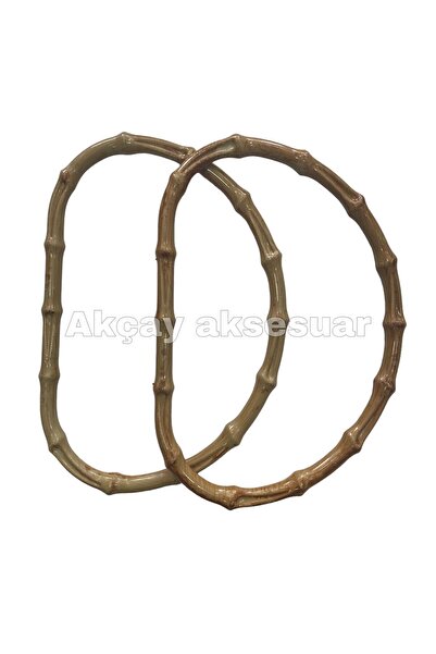 Akçay Aksesuar 20 Pieces D Wooden Look Bamboo Bag - Sapi