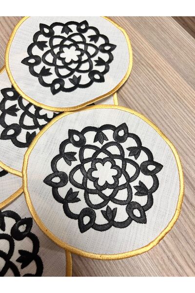 Nakışkonsept 6 штук коктейльних серветок з геометричним візерунком