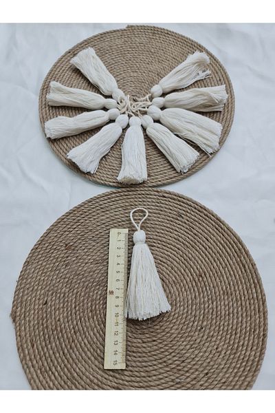 Esteks Dantel ve Tekstil Aksesuarları 7 cm Cotton Tassel - 2 Pieces