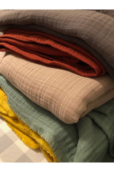 Sefaoğlu tekstil 4 Layers Muslin, 100% Cotton, Single Pike, Bedspread, 170*250 Cm