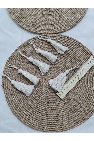 Esteks Dantel ve Tekstil Aksesuarları 7 cm Cotton Tassel - 2 Pieces