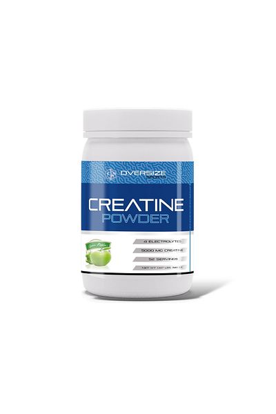 Oversize Sports Green Apple Creatine Powder - 520g, 52 Service Spm