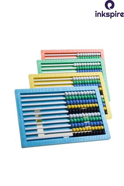 inkspire Luxury Rail Mishap Set - Abacus Number Stick and Counting Bean
