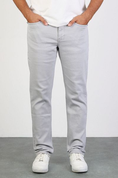 HLT JEANS Ανδρικά τζιν γκρι Lycra Regular - Flexible Jeans Hlthe 001980