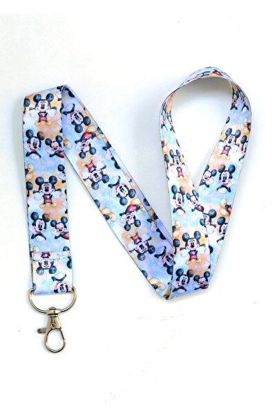 YİĞİTBAŞI Mickmouse Sevimli Desen Boyun Ipi Ve Telefon Askısı Okul Hastane Asçı Güvenlik Ve Sporda Lanyard
