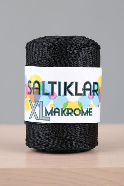 SALTIKLAR 4mm Premium Polyester Macrame - 200Gram Black-60