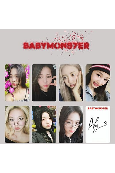 Kpop Dünyasi BABYMONSTER '' Babymons7er '' Tag POB Set 1 PC