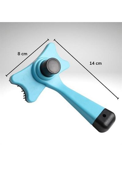 Hane Dostu Buttoned Cat Dog Brush - Automatic Cleaning Comb