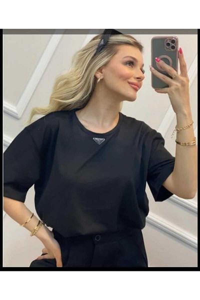 ÖZZYGİYİM تي شيرت أساسي مطبوع