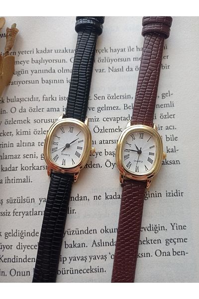 QUARTZ Ricardo Clock Leather Cord Women's Wristwatch